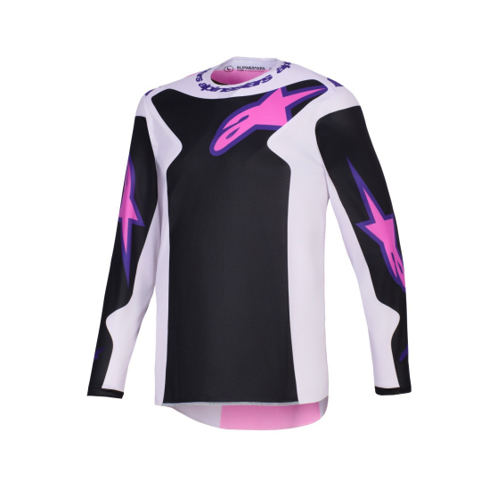 dres FLUID GRID, ALPINESTARS (černá/světle šedá/fialová) 2026