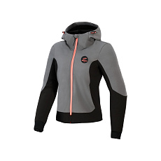 bunda STELLA RADIUM TECH HOODIE, ALPINESTARS, dámská (tmavě šedá/černá/růžová) 2026 bunda STELLA RADIUM TECH HOODIE, ALPINESTARS, dámská (tmavě šedá/černá/růžová) 2026