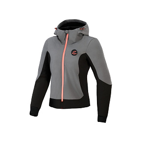 bunda STELLA RADIUM TECH HOODIE, ALPINESTARS, dámská (tmavě šedá/černá/růžová) 2027 bunda STELLA RADIUM TECH HOODIE, ALPINESTARS, dámská (tmavě šedá/černá/růžová) 2027