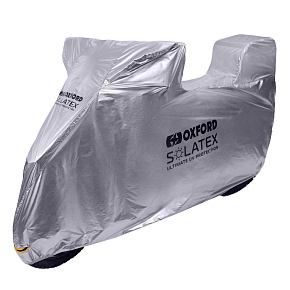 plachta na motorku Solatex s prostorem pro kufr, OXFORD (stříbrná) plachta na motorku Solatex s prostorem pro kufr, OXFORD (stříbrná)