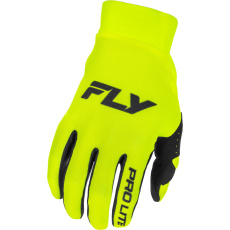 rukavice PRO  LITE. FLY RACING - USA 2026 (hi-vis/černá)