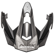 kšilt pro přilby N312 TRACK, NOX (černá matná,stříbrná) kšilt pro přilby N312 TRACK, NOX (černá matná,stříbrná)