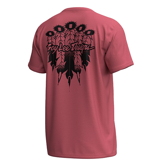 TLD PÁNSKÝ DRES S KRÁTKÝM RUKÁVEM SKYLINE RIDE TEE FEATHERED EMBER RED (38284000)