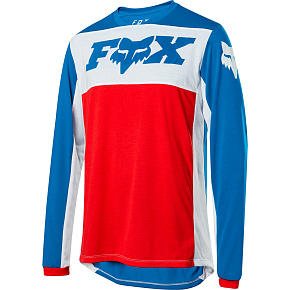 Pánský Cyklistický dres Fox INDICATOR LS AUGUST LE JERSEY Navy/Red Pánský Cyklistický dres Fox INDICATOR LS AUGUST LE JERSEY Navy/Red
