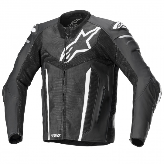 bunda FUSION, ALPINESTARS (černá/bílá/metalická šedá) 2023