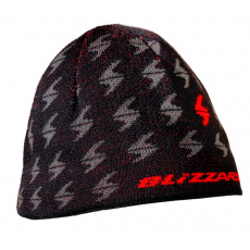 čepice BLIZZARD Magnum cap, black/red, AKCE