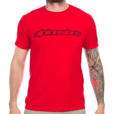 Alpinestars tričko WORDMARK Red - červené Alpinestars tričko WORDMARK Red - červené