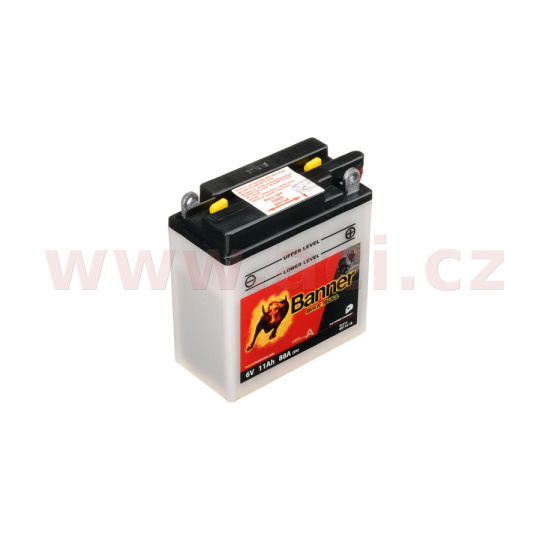 baterie 6V, 6N11A-1B, 11Ah, 88A, BANNER Bike Bull 122x62x132