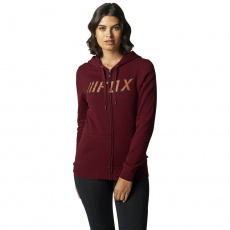 Dámská mikina Fox Break Check Zip Fleece Cranberry Dámská mikina Fox Break Check Zip Fleece Cranberry