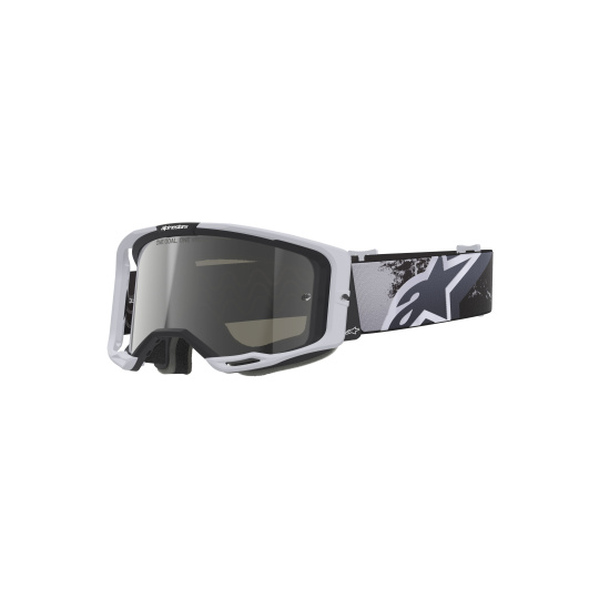 brýle VISION 8 LAHND, ALPINESTARS (bílá/černá, zrcadlové stříbrné plexi) 2026