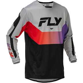 dres KINETIC, FLY RACING - USA 2026 (šedá/červená/fialová/černá) dres KINETIC, FLY RACING - USA 2026 (šedá/červená/fialová/černá)