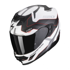 Moto přilba SCORPION EXO-520 EVO AIR ELAN matná bílo/stříbrno/červená Moto přilba SCORPION EXO-520 EVO AIR ELAN matná bílo/stříbrno/červená
