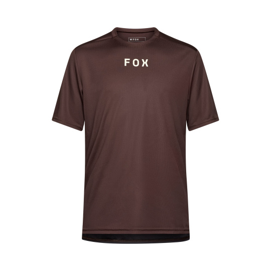Pánský cyklo dres Fox Ranger s Jersey Wordmark  Cocoa