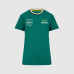 Dámské týmové tričko Aston Martin F1 Team zelené - S
