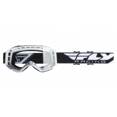 brýle FOCUS, FLY RACING (bílé, čiré plexi bez pinů) brýle FOCUS, FLY RACING (bílé, čiré plexi bez pinů)