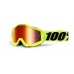 ACCURI Goggle Fluo Yellow - Red Mirror Lens