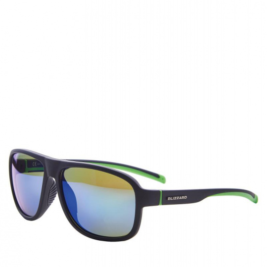 sluneční brýle BLIZZARD sun glasses PCSF705130, rubber black , 65-16-135