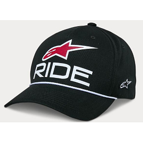Alpinestars Ride Comp Snapback kšiltovka - černá/bílá/červená