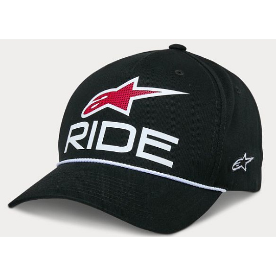 Alpinestars Ride Comp Snapback kšiltovka - černá/bílá/červená