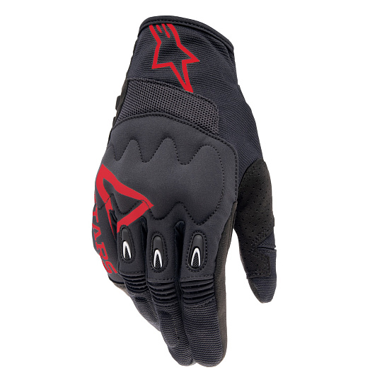 rukavice TECHDURA, ALPINESTARS (černá/červená) 2026 rukavice TECHDURA, ALPINESTARS (černá/červená) 2026