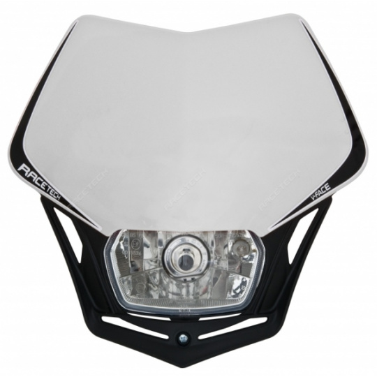 Maska na moto RTECH V-FACE bílá