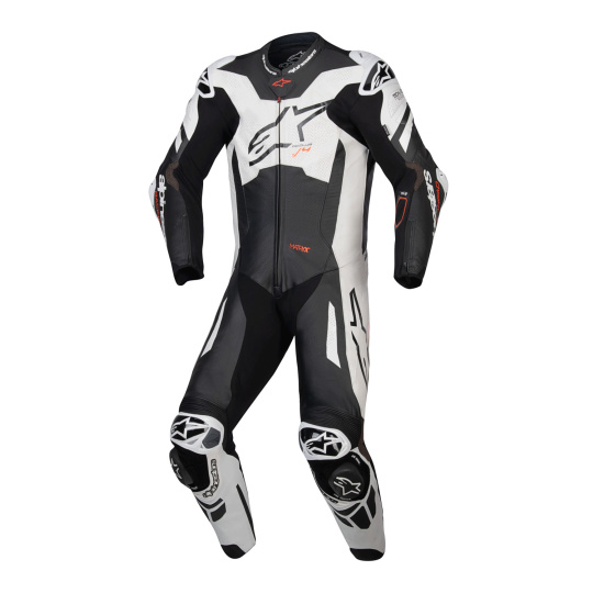 jednodílná kombinéza GP PLUS V4 SPRINT, TECH-AIR kompatibilní, ALPINESTARS (černá/bílá/červená fluo) 2025