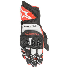 rukavice GP PRO R 3, ALPINESTARS (černá/bílá/červená) rukavice GP PRO R 3, ALPINESTARS (černá/bílá/červená)