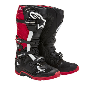 boty TECH 7 ENDURO DRYSTAR HONDA kolekce, ALPINESTARS (černá/červená) 2027