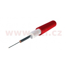 zapalovací kabel 7 mm silikonový s měděným drátem, TESLA (1 m , červený)