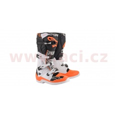 boty TECH 5 2022, ALPINESTARS (bílá/černá/oranžová fluo) boty TECH 5 2022, ALPINESTARS (bílá/černá/oranžová fluo)