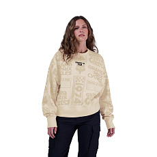 Dámská mikina Fox W Circa 74 Oversized Flc Crew  Off White