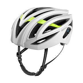 cyklo přilba s headsetem R2, SENA (matná bílá)