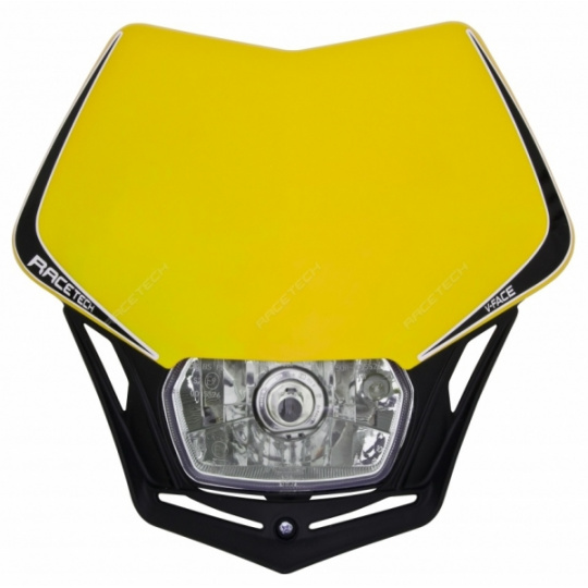 Maska na moto RTECH V-FACE žlutá