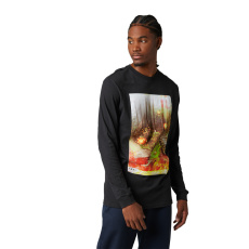 Pánské triko Fox Dilineation Ls Prem Tee Black Pánské triko Fox Dilineation Ls Prem Tee Black