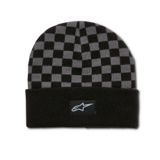 čepice CHECKERED CUFF BEANIE, ALPINESTARS (černá/šedá) čepice CHECKERED CUFF BEANIE, ALPINESTARS (černá/šedá)