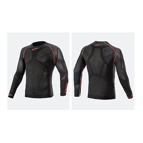 ALPINESTARS Ride Tech v2 Top LS Summer Black Red funkční triko