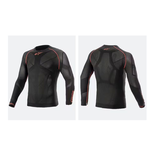 ALPINESTARS Ride Tech v2 Top LS Summer Black Red funkční triko