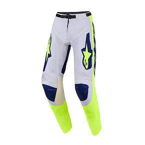 kalhoty RACER AIR RIWAY, ALPINESTARS (světle šedá/žlutá fluo/modrá) 2026 kalhoty RACER AIR RIWAY, ALPINESTARS (světle šedá/žlutá fluo/modrá) 2026