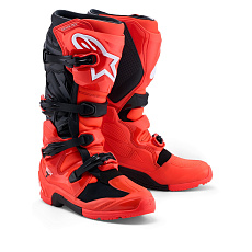 boty TECH 7 ENDURO, ALPINESTARS (červená fluo/černá) 2027