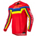 dres TECHSTAR QUADRO, ALPINESTARS (červená/žlutá fluo/modrá) 2022