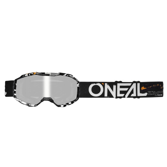 O´Neal dětské brýle B-10 ATTACK V.24 černá/bílá, silver mirror