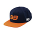 kšiltovka 100% - BB33 Snapback modrá/oranžová (vel. UNI)