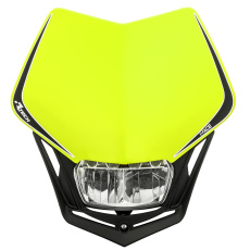 UNI přední maska včetně světla V-Face FULL LED, RTECH (neon žlutá/černá) UNI přední maska včetně světla V-Face FULL LED, RTECH (neon žlutá/černá)