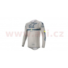 dres SUPERTECH 2020, ALPINESTARS (šedá/tmavá modrá/žlutá fluo) dres SUPERTECH 2020, ALPINESTARS (šedá/tmavá modrá/žlutá fluo)