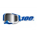 RACECRAFT 2, 100% brýle Isola, stříbrné plexi