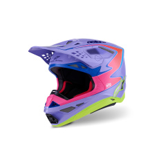 přilba SUPERTECH S-M10 edice JETT LAWRENCE R01, ALPINESTARS (fialová/růžová fluo/žlutá fluo) 2026