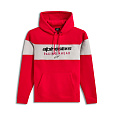 mikina CUBIC HOODIE, ALPINESTARS (červená/šedá)