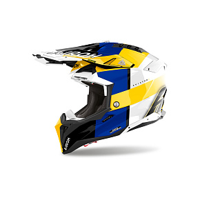 přilba AVIATOR 3 Monarch, AIROH (modrá/žlutá lesklá) 2026 přilba AVIATOR 3 Monarch, AIROH (modrá/žlutá lesklá) 2026
