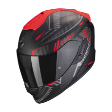 Moto přilba SCORPION EXO-1400 EVO AIR SHELL matná černo/červená Moto přilba SCORPION EXO-1400 EVO AIR SHELL matná černo/červená