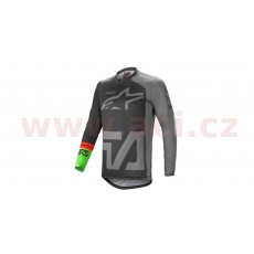 dres RACER COMPASS 2021, ALPINESTARS (černá/šedá/zelená) dres RACER COMPASS 2021, ALPINESTARS (černá/šedá/zelená)